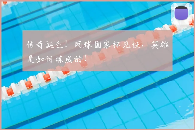 传奇诞生！网球国家杯见证，英雄是如何炼成的！